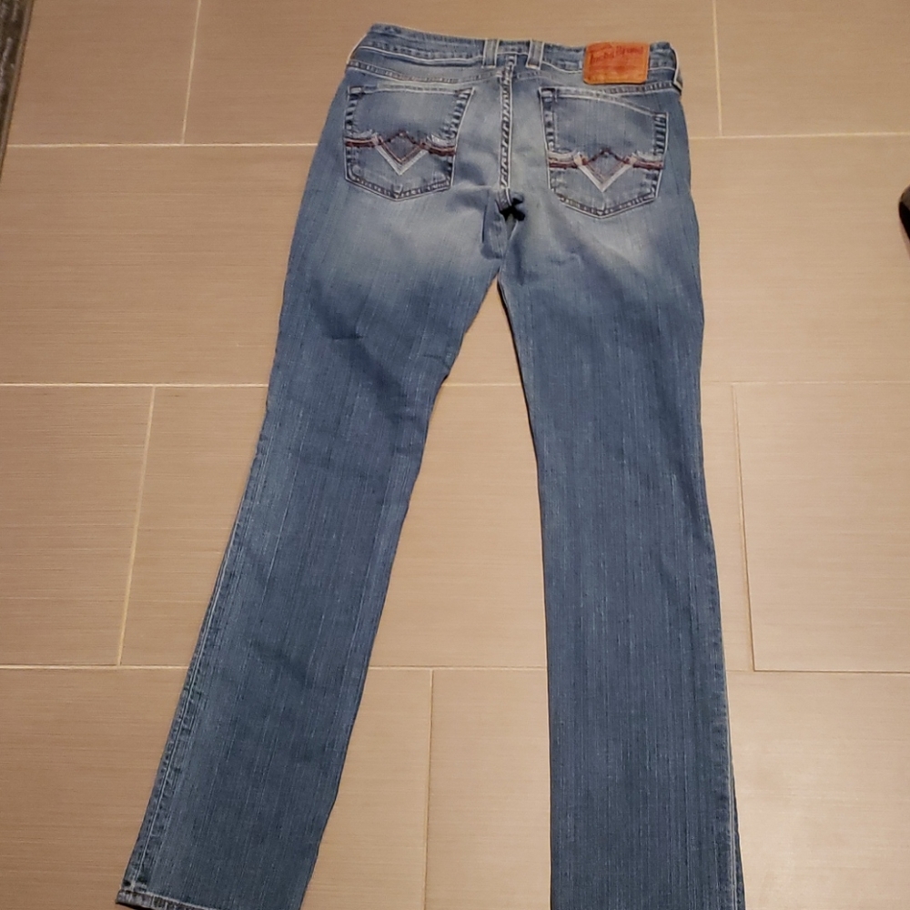 Lucky Brand Low Rise Light Wash Bootcut Jeans Whiskered Sz 26 - Picture 6 of 16